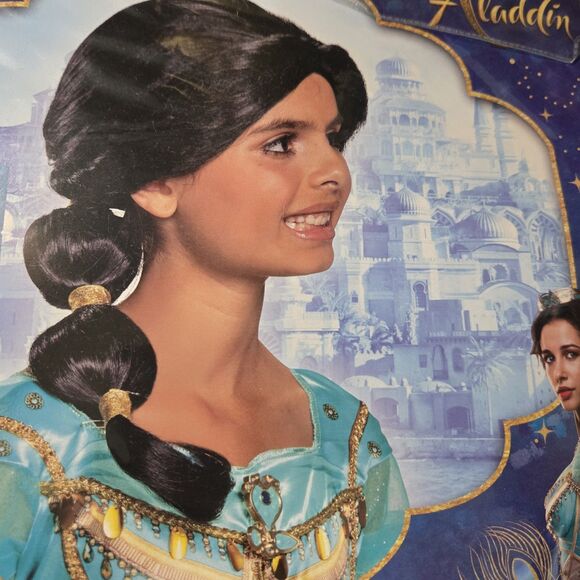 Disney Jasmine Wig Kids One Size Brand New - Picture 4 of 6